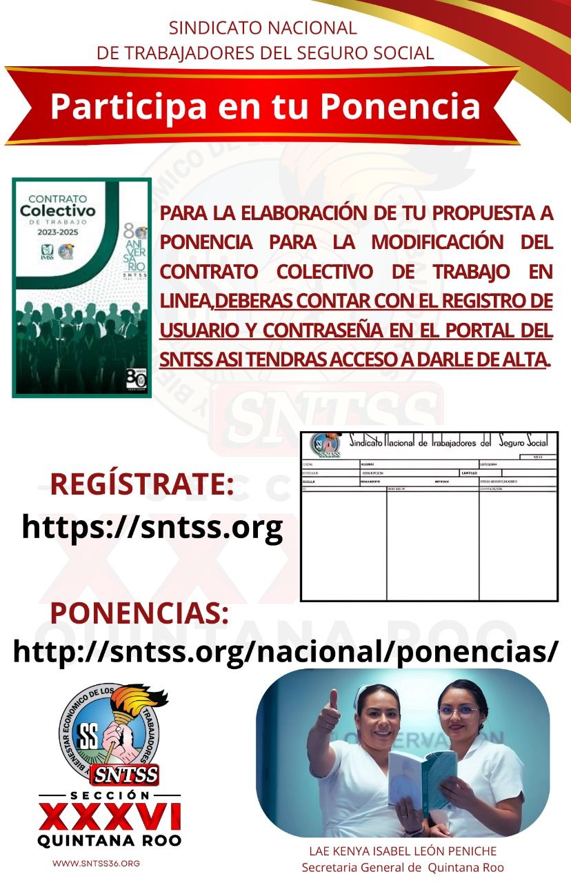 Participa en la construción de las mejoras del Contrato Colectivo