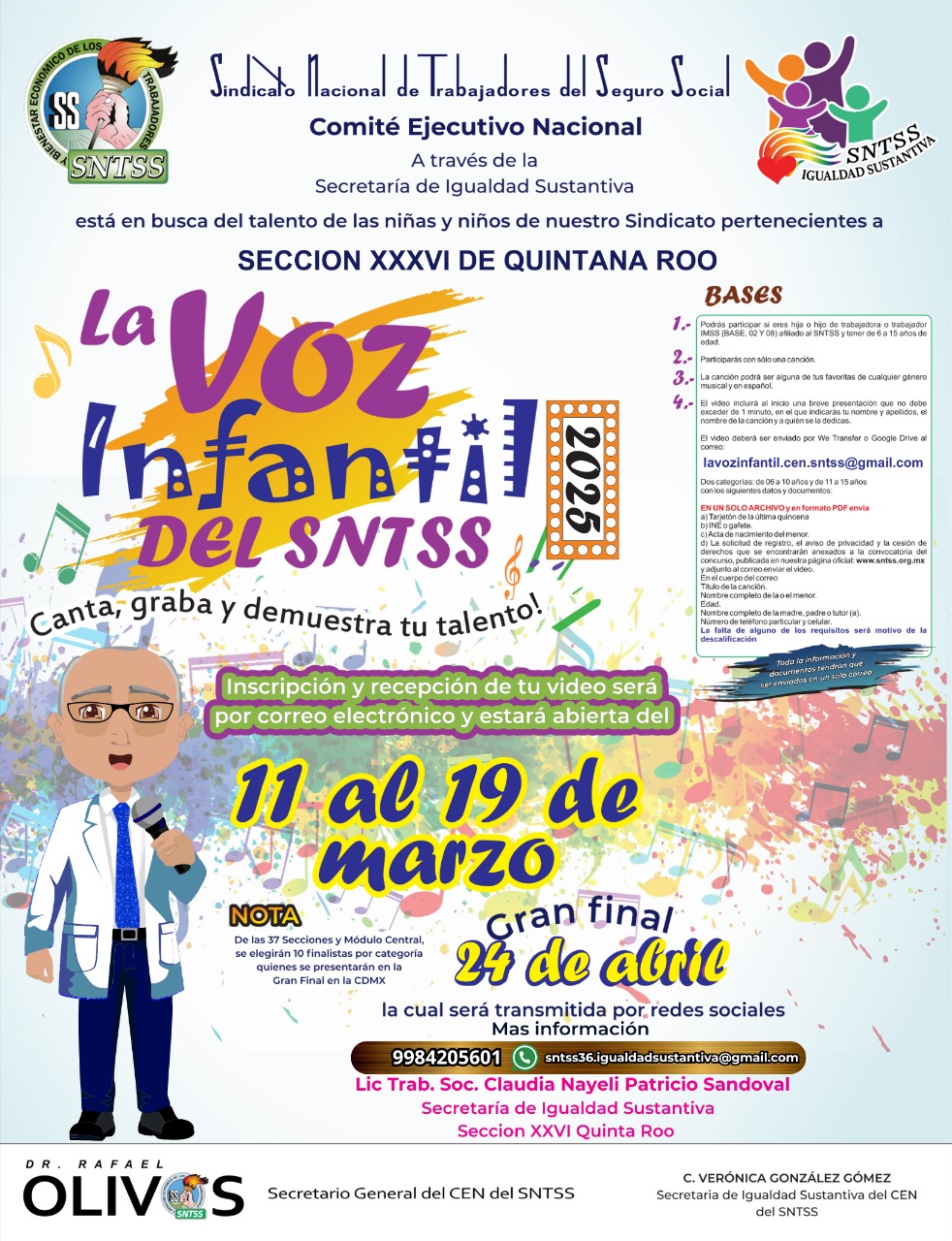 LA VOZ INFANTIL DEL SNTSS 2025 SECCION XXXVI DE QUINTANA ROO